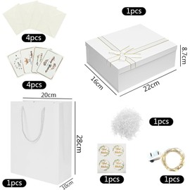 Gift box with ribbon, gift box with ribbon, gift box for gifts, gift box set, packaging box with ribbon, gift box, small gift box for birthday, party gift boxes