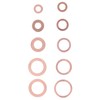 200Pcs Oil Drain Plug Gasket Red Copper Heating Processing 9