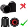 CKAuto 50 Pack Tire Valve Caps, Plastic Valve Stem Caps