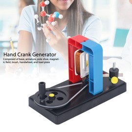 Hand Crank Generator Physical Teaching Demonstration Motor DIY Educational Experiment Generator Model for Physics Teaching