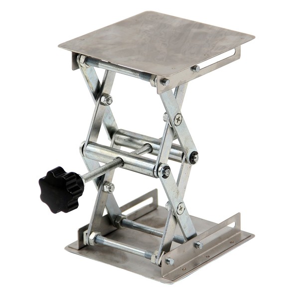 HFS(R) Folding Elevator Laboratory Equipment, 1.8 - 6.1 inches (45 - 155 mm), Height Adjustment, Lab Jack, Work Bench, Experiment Stand, Small, For Research