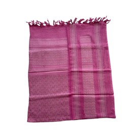 MILSPEC SURPLUS 100% Cotton Plain Palestinian Shemagh Arab Keffiyeh Headscarf Unisex Desert Shawl Hijab Winter Scarf (Plain Pink)