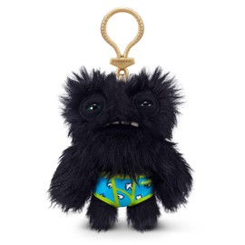 Fuggler Keyring 15705K Badgy Series Wide Eyed Weirdo - Black Wide Eye, Black Key Chain