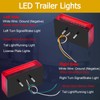 Serlainxin 6inch Boat Trailer Lights Kit, Submersible Trailer Light LED
