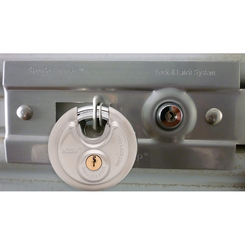Same Keys for 2 Stainless Steel Disc Padlock 2-3/4", Self