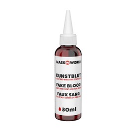Artificial Blood Bottle with Dosing Tip - 30 ml - Artificial Blood Film Blood for Horror Effects and Scary Decoration