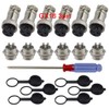 QitinDasen 6Pcs Premium 3 Pin GX16 Aviation Connector, 5A 16mm