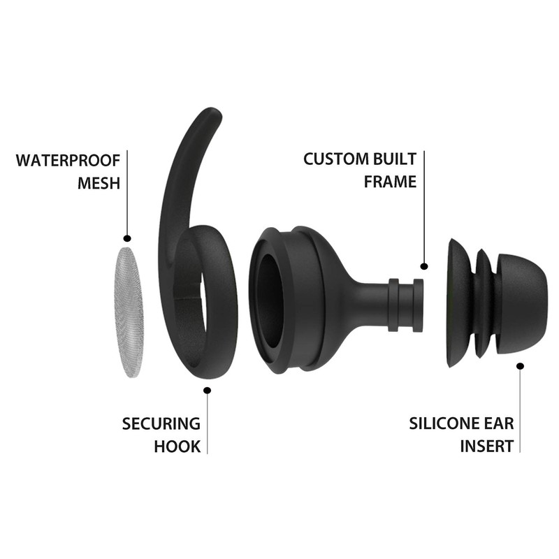 Omiles Swimming Ear Plugs with Anti-lost Cord for Swimming, Surfing,