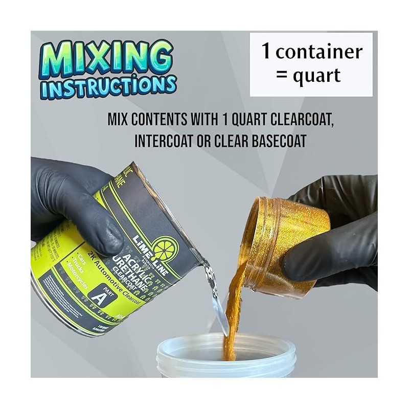 LiME LiNE Crushed Glass Metal Flake for Custom Paint