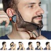 Men's Beard Shaping Tool With Inbuilt Comb Transparent Template Styling