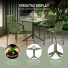 WestinTrends Playa 31.5" Square Plastic Outdoor Patio Dining Table for