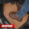 Motor Trend FlexTough™ Heavy Duty Beige Rubber Car Floor Mats