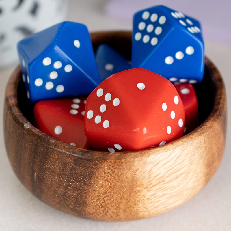 LEARNING ADVANTAGE Subitizing Dice - Set of 6 - Hands