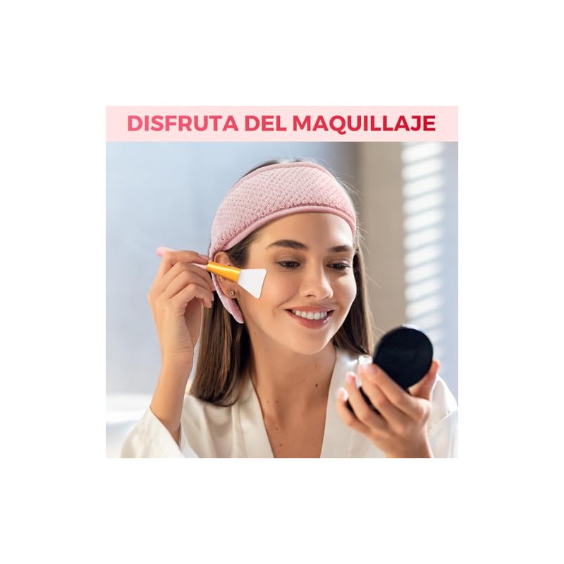Kit KINGTLE con 4 diademas de vellón coral y 2