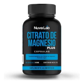 Citrato Magnesio Alta Absorción Capsulas 610mg Nuvalab Sabor