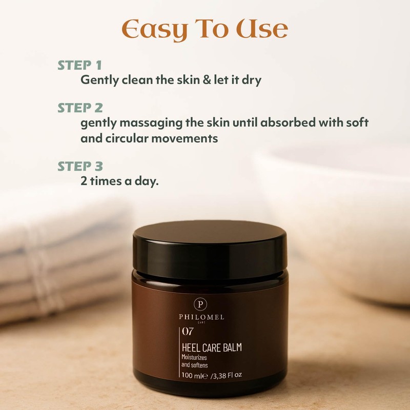 PHILOMEL CARE Heel Balm for Cracked Feet Repair – Organic