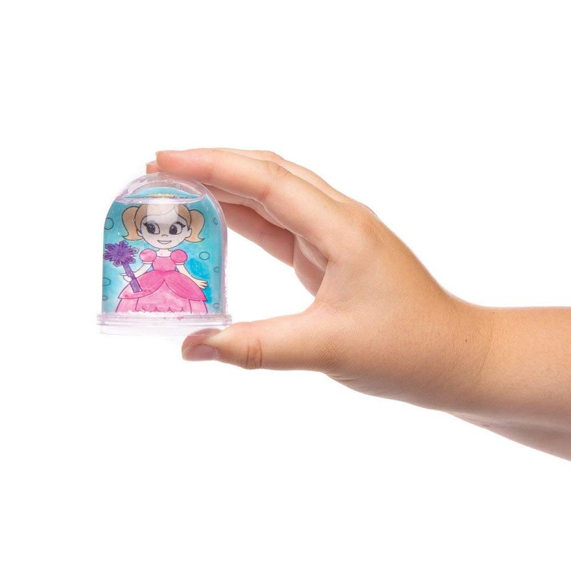 Baker Ross AT168 Colouring Snow Globe, Pack of 4, Arts