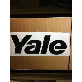 Yale 1 Set Of Black Yale Forklift Decals 10.5 Wide X 4 You Get 2 Decals