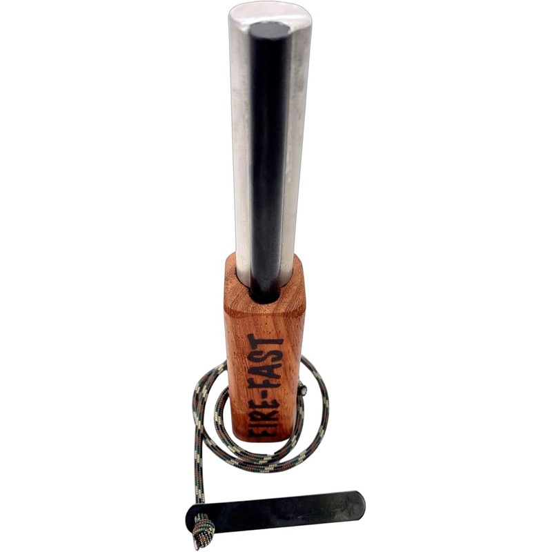 Fire-Fast Trekker. Best Emergency Waterproof Survival Fire Starter. Magnesium and
