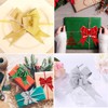 Red Pull Bows,40P Glitter Bows Christmas Pull Bows Red Pulled