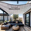 BeGrit 99% Reflective Aluminet Shade Cloth with Grommets 1m x