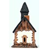 Midene Ceramic Smoker House, Handmade, Artistic Miniature, Chapel in Tyrol,
