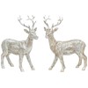 B2S BACK2SEASON Reindeer Pair of Nilan Standing Silver Elegant Christmas