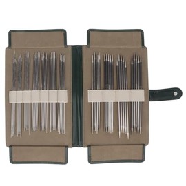 55 Uds Agujas de Tejer de Doble Punta Kit de Agujas de Tejer de Doble Punta Kit de Alfileres de Tejer de Doble Punta de Metal para Principiantes y Pequeños Proyectos