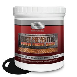 styleonme Metallic paint, Anti-Rust Paint, Black 32 Fl Oz, Metal Primer & Preventive Coating, Rust Preventive Coating, Stop Rust and Corrosion Permanently (High-Gloss)