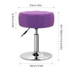 WKWKER Velvet Upholstered Vanity Stool Swivel Adjustable Makeup Stool for