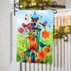 YMYIELD Whimsical Bird Garden Flag 12x18 Inch Double Sided Welcome