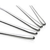 Korean long Handled soup spoon, Pack of 5,Bar Spoons Long,Silver,Set