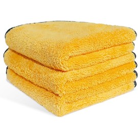 MRD's Home 3 Pack Microfiber Towels,16inch*14inch-420GSM Premium Microfiber Cleaning Cloth Car Drying Towel,Safe for Car Wash Scratch Free Strong Water Absorption