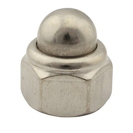Acorn Nuts (Self-Locking) - M6 - (Pack of 50) - DIN 986 - Hexagonal Cap Nut with Clamping Part - Stainless Steel A2 (V2A) - SC986 | SC-Normteile