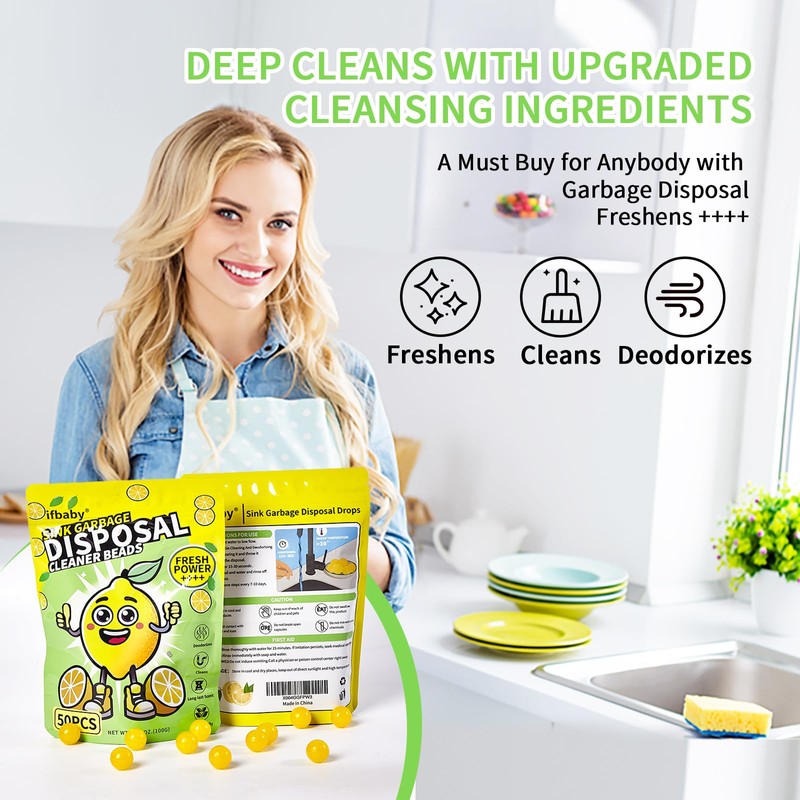 ifbaby Garbage Disposal Cleaner and Deodorizer – Sink Odor Eliminator,