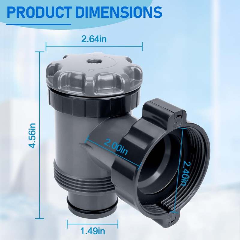 Plunger Valve for Intex Pools, Plunger Valve Connection Pool Pump