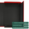 Netuno Portfolio Folder A4 Cardboard 20 mm Red Document Folder