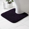 MIULEE Absorbent WC Toilet Rug Non Slip U Shape Bath