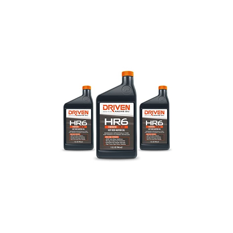 Driven Racing Oil 03906 Hr-6 High Zinc Synthetic 10W-40 Quart,