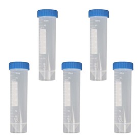 LIKENNY Test Tubes, Centrifugal Tubes, Graduated, 5-Piece Set, 1.7 fl oz (50 ml), Lid, Experiment, Inspection, Free Research, Sample Storage, Plastic, Barware, Leak Proof, Low Temperature Resistant, Multi-Purpose