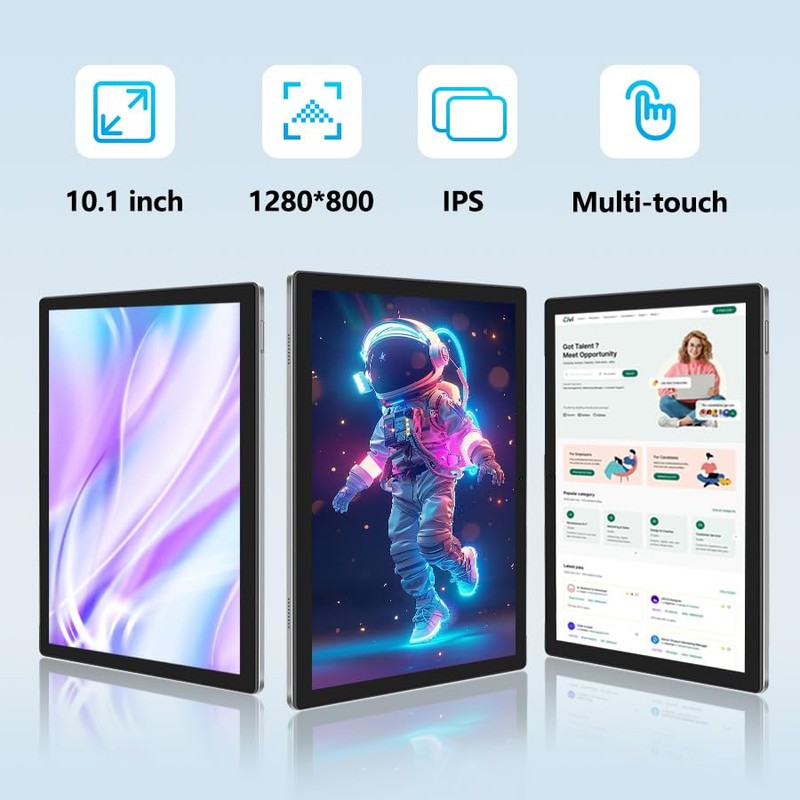 ITMEIPC Tablet, Android 14 Tablet with 12GB (4+8) RAM 64GB