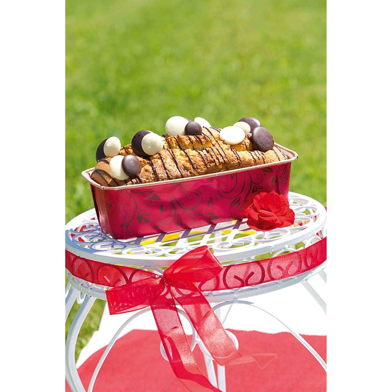 Staedter Mini Loaf Pan, Red, 17.5 x 7 x 5