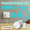 2 Packs Rechargeable Emergency Light Bulbs with Remote and Timer,