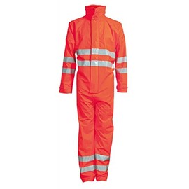 Elka Dry Zone Visible 028003R030010 Coverall, 5XL, Fluorescent, Orange/Orange