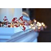 TenWaterloo 6 Foot Lighted Winter Berry Garland, Battery Operated with