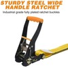 Car Tie Down Straps for Trailers with Snap Hooks Heavy
