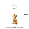 Elcomune Key Chain Wood Key Ring Giraffe KC-12