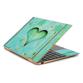 MightySkins Skin Compatible with HP Spectre x360 13.3" Gem-Cut (2019) - Heartwood | Protective, Durable, and Unique Vinyl Decal wrap Cover | Easy to Apply, Remove, and Change Styles | Made in The USA