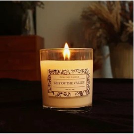 Aronics Made in Korea Aronica Lily of the Valley Candles Scent Gifts, Pure Soy Candles 7.05 oz
