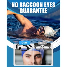 Victoper Swimming Goggles 2 Pack, 180 Degree Wide Clear Vision Swim Goggles for Adult Women Men Youth Teen No Leaking Anti Fog UV Protection Waterproof with Ear Plugs